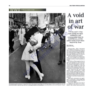 USA Today's WWII America Comes Home Special Edition: "A Void in Art of War"