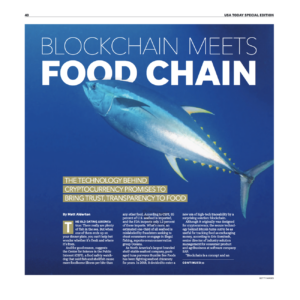 USA Today's Department of Agriculture Special Edition: "Blockchain Meets Food Chain"