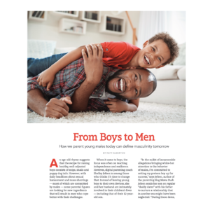 USA Today's Back to School: "From Boys to Men"