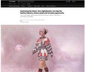 Autodesk: "Fashioning the Future: How Digitization Can Help the Fashion Industry Reduce Waste and Increase Opportunity"